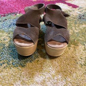 Brown Wedge Heels